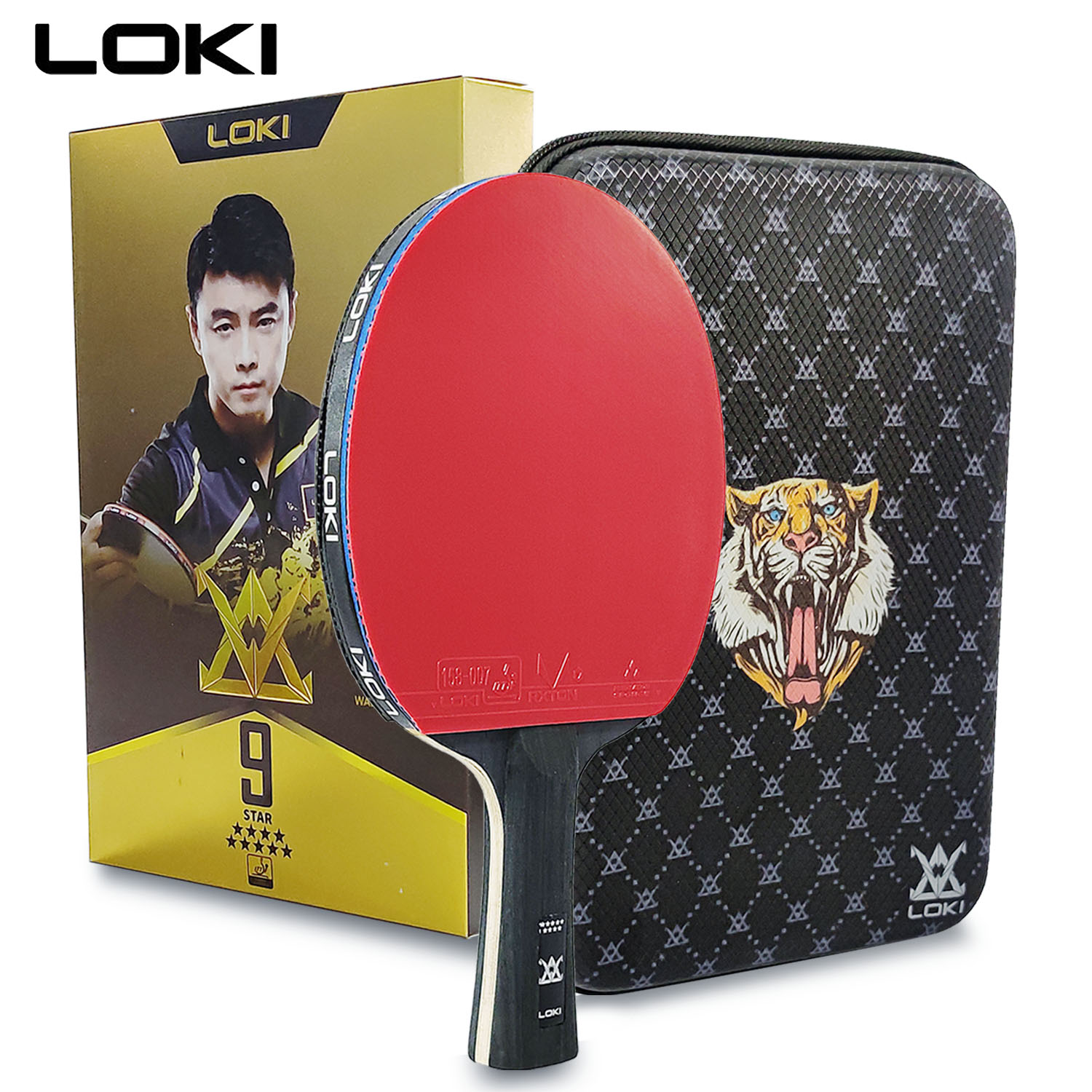 Table Tennis Loki - LOKI 9 ดาวตารางไม้เทนนิส Professional 5 +