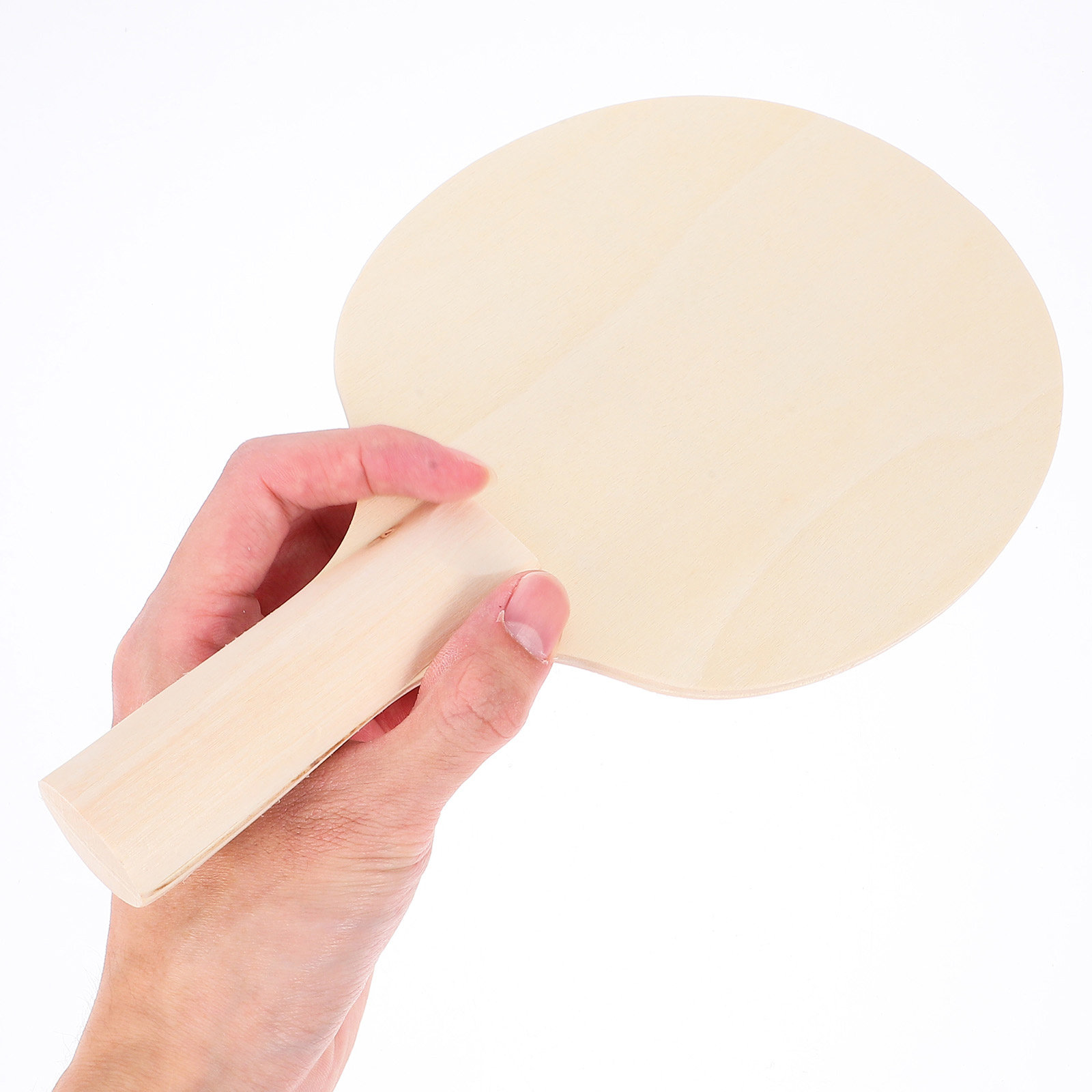Table Tennis Racket - ไม้ปิงปองเปล่าสำหรับงาน DIY 12 ชิ้น ไม้เปล่าสำหรับงานฝีมือ ยังไม่ได้ตกแต่ง