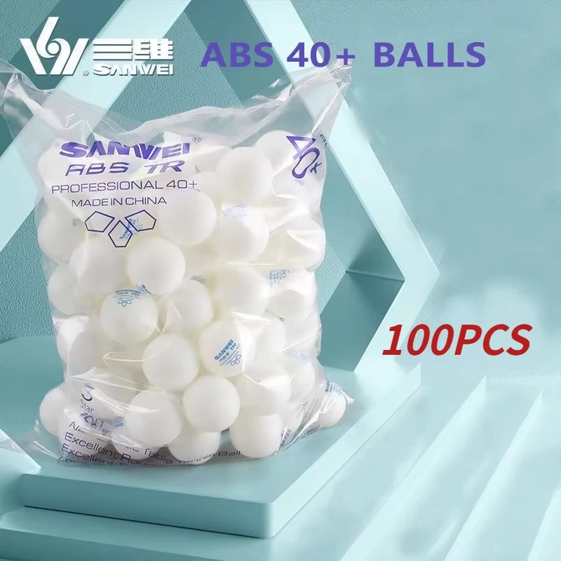 Table Tennis Olympics - 50/100 ชิ้น ลูกปิงปอง SANWEI TR 3