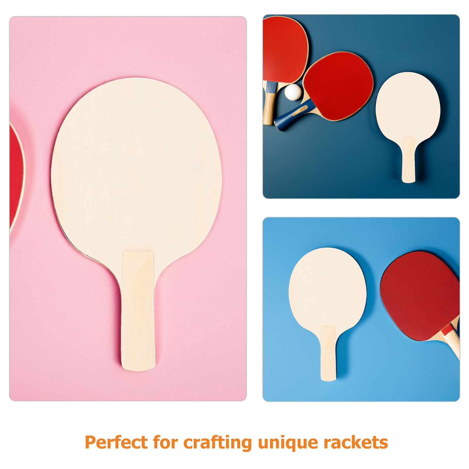 ไม้ปิงปองเปล่าสำหรับงาน DIY 12 - Table Tennis Racket บทวิจารณ์และราคา